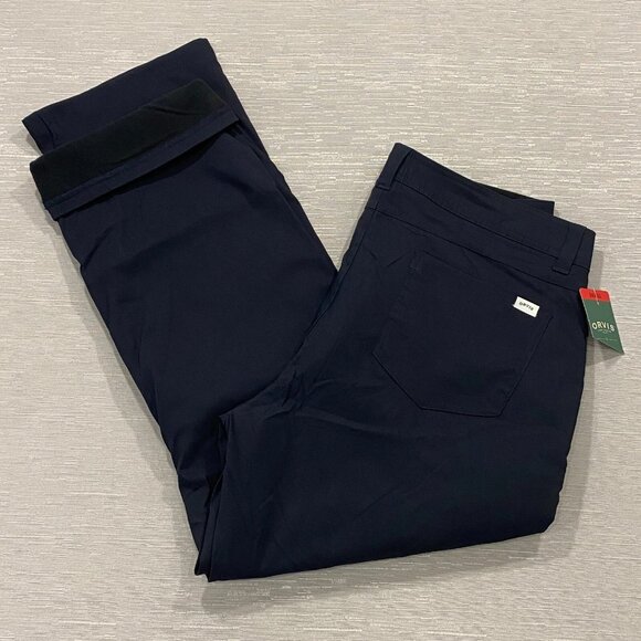 Orvis Fleece Lined Tech Pants Mens 34 x 30 Black Water Repellent Insulated - Picture 1 of 15